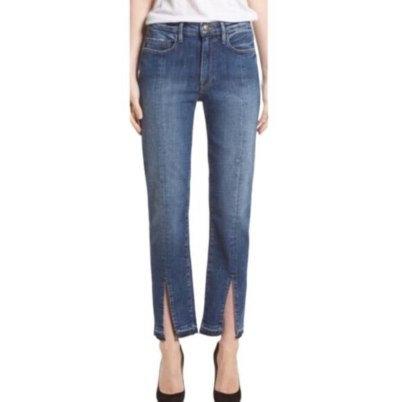Frame Denim Straight Ankle Jeans Le Nouveau Straight Sheffield Medium Wash - Picture 1 of 12
